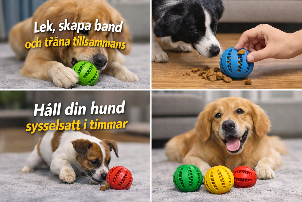 Dog Activity Ball – Fill with Treats | Durable & Dental Care