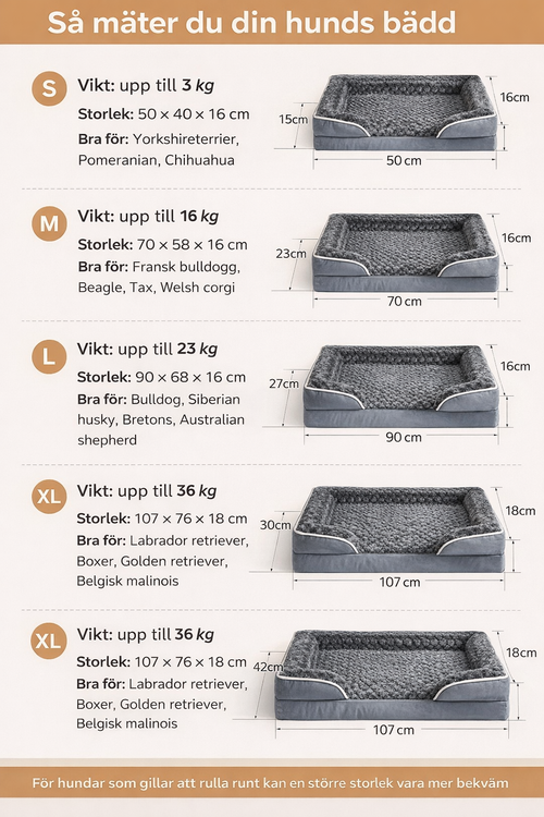 Orthopedic Dog Bed Deluxe – Extra Soft & Pressure-Relieving