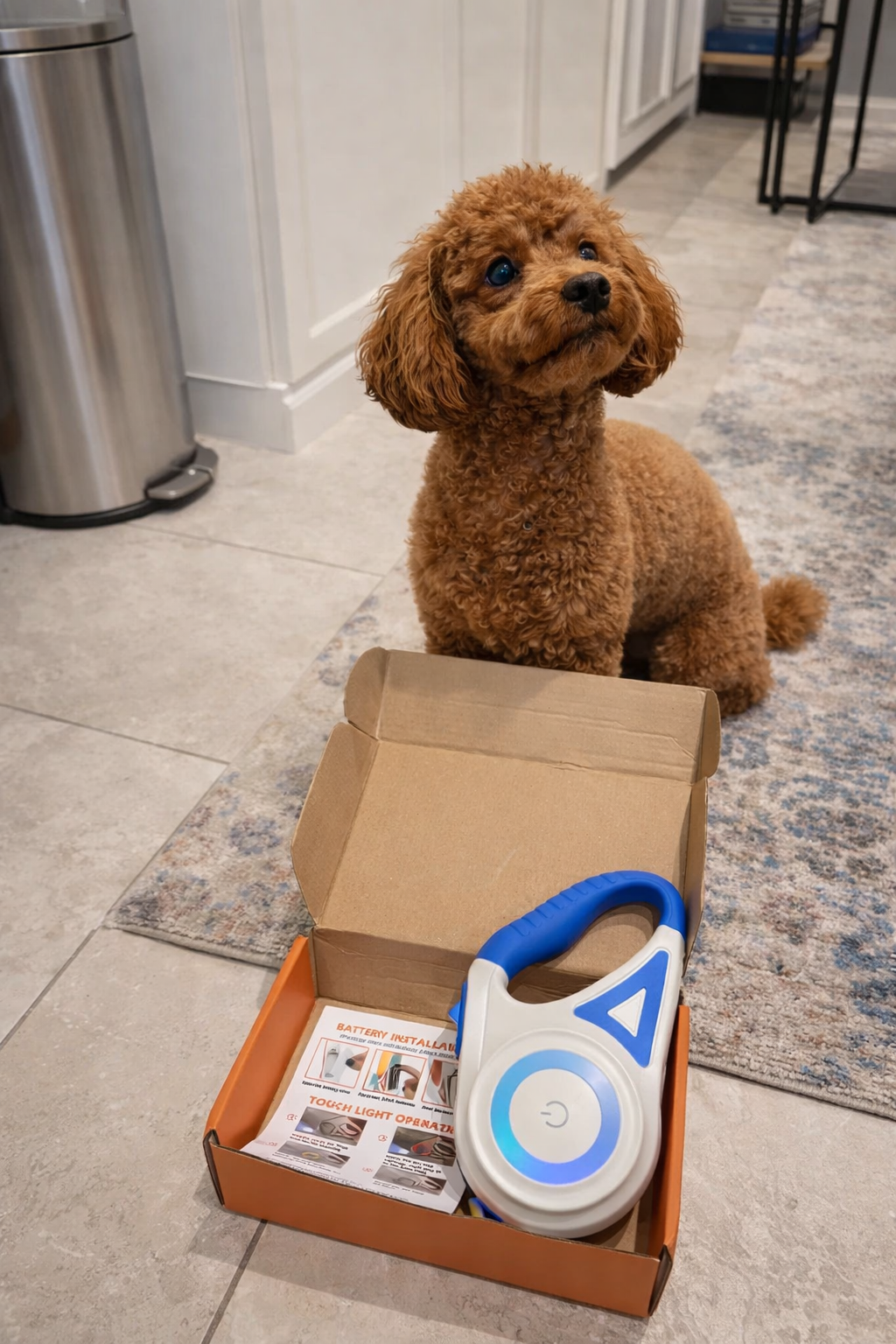 Dog Leash with Integrated LED Light