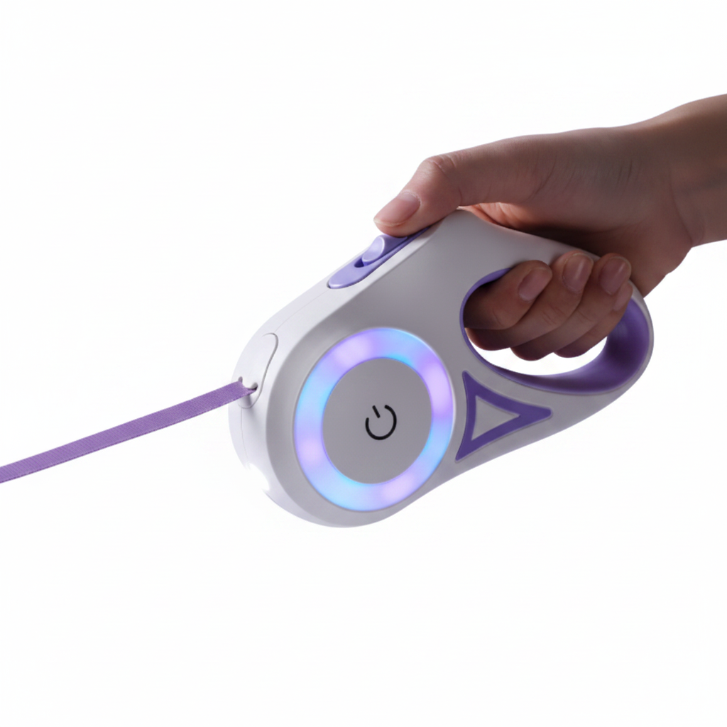 Dog Leash with Integrated LED Light