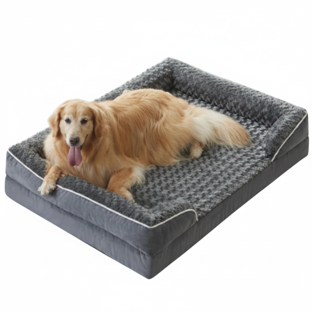 Orthopedic Dog Bed Deluxe – Extra Soft & Pressure-Relieving